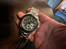 Fossil Decker Analogue Watch, Stainless Steel Bracelet, Black & Silver Dial — listing 5