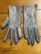 Vintage Aris Isotoner Gloves, Navy Blue with Red Piping, One Size Stretch, in Original Box — listing 4
