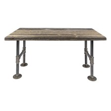 Solid Douglas Fir Square Coffee Table with Cross-Base Trestle Legs No marks at all — listing 3