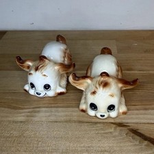 Vintage Ceramic Puppy Dog Figurine with Tilted Head and Collar — listing 2