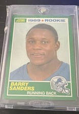 1989 Score Barry Sanders Rookie Card #257 Detroit Lions — listing 5