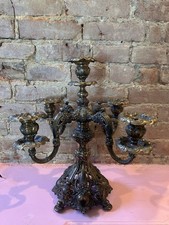 Reed & Barton Silverplate 4-Light Candelabra Centerpiece with Glass Bowl, Pattern 331 — listing 5
