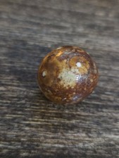 Antique Clay Marbles Lot of 26, Handmade Painted Commons, Approx. 1.3 cm — Blues, Rose, Greens & Ochre — listing 2