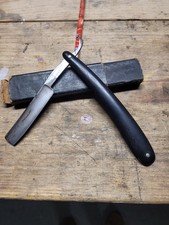 Antique Geneva Cutlery Co. Straight Razor with Black Handle and Original Box — listing 6