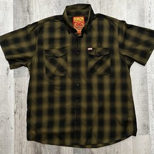 Dixxon Flannel Company Men's Green/Black/White Buffalo Plaid Flannel Shirt — listing 3