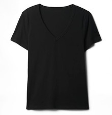 GAP Hot Pink V-Neck T-Shirt, Women's Size M, listing 4
