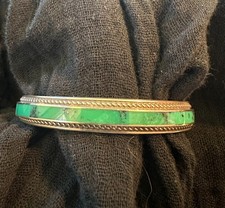 Native American Sterling Silver Turquoise Pendant on Rope Chain Necklace