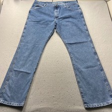 Wrangler Cool Vantage Men's Straight-Leg Denim Jeans, Light Wash, listing 3