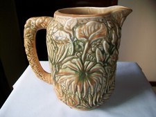 Weller Pottery Marvo Pitcher with Embossed Fern and Foliage Design — listing 5