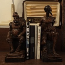 Vintage Don Quixote and Sancho Panza Figurine Pair, Spanish Carved-Look Resin/Composition Sculptures — listing 2