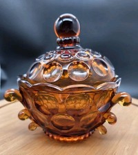 Amber Glass Vessel Base (Bowl or Vase Underside) — listing 4