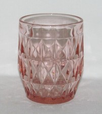 Pink Depression Glass Console Bowl in Windsor Diamond Pattern with Ruffled Rim — listing 6