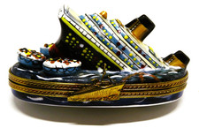 Limoges France Hand-Painted Porcelain Titanic Trinket Box — listing 6