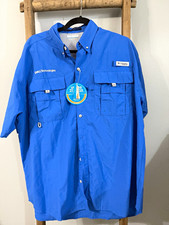 Columbia PFG Bahama Vented Fishing Shirt, Light Blue — listing 6