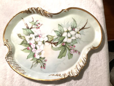 Antique Limoges Hand-Painted Porcelain Dresser Tray with Water Lily Motif — listing 4
