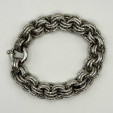 Dyadema Sterling Silver Multi-Strand Bead Chain Bracelet, Adjustable 6.5"-7.25"