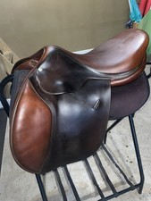 Brown Leather Close Contact English Jumping Saddle — listing 4