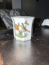 Herend Hungary Hand-Painted Porcelain Baluster Vase with Rothschild Bird Motif — listing 4