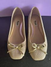 Dune London Twisted-Knot Leather Ballet Flats, Nude, Size EU 39 — listing 5