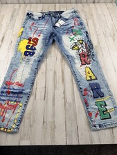 Rue 21 High-Waist Mom Jeans with Graffiti Graphic Print
