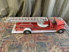 Vintage Smith-Miller SMFD No. 3 Aerial Ladder Fire Truck (Pressed Steel) — listing 2