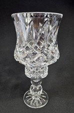 Two-Piece Cut Crystal Hurricane Candle Lamp with Diamond & Fan Pattern — listing 5