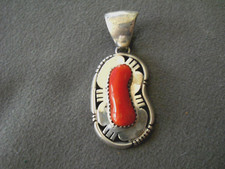 Vintage Branch Coral Necklace with Sterling Silver Navajo Pearl Beads — listing 6