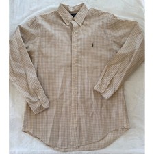 Polo Ralph Lauren Men's Black & Cream Plaid Button-Down Shirt, Size XXL — listing 4