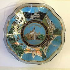 Vintage Disneyland Souvenir Scalloped Glass Dish - Sleeping Beauty's Castle — listing 2