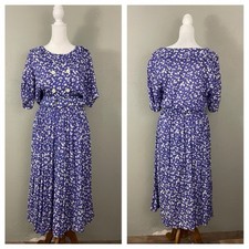 1960s Floral Twill Bellbottoms - Yellow, White & Olive Flower Power Print, Size 16 (28" Waist) — listing 3