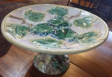 Vintage Majolica-Style Figural Maple Leaf Dish with Acorns — listing 4