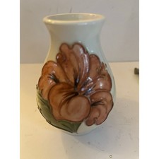 Vintage Camark Pottery Vase, Shape 207, Dark Green with Embossed Floral Motif Other maker's mark — listing 2