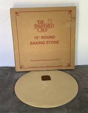 The Pampered Chef 15" Round Baking Stone, Family Heritage Collection #1370, New in Box — listing 3