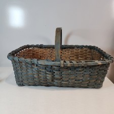 Vintage Woven Splint Wood Oval Basket with Fitted Plastic Protector Insert Yes - Longaberger stamp/signature — listing 2