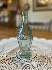 Vintage Coca-Cola Embossed Green Hobbleskirt Contour Bottle — listing 4