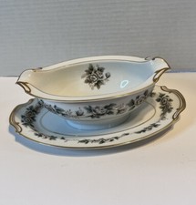Noritake Laurette Gravy Boat with Attached Underplate — listing 2