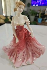Royal Doulton Bone China Figurines, Group of Three Pretty Ladies