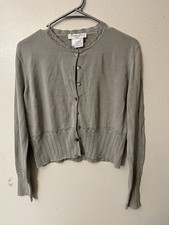 Christian Dior Boutique Poppy Floral Twinset — Cardigan & Shell, Silk/Wool/Cashmere Blend, Size F42 (US10) — listing 3