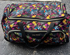 Juicy Couture Pink Plaid Duffle Weekender Bag with Logo Patch — listing 6