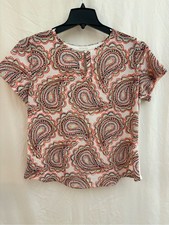 Vintage Van Heusen Studio Red Paisley Button-Up Shirt