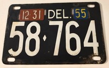 Vintage Delaware Porcelain License Plate "61-471" — listing 2