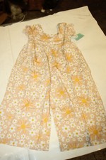 Gigi and Max Bamboo Zip Romper, Pink & Blue Bow Print, Newborn, listing 5