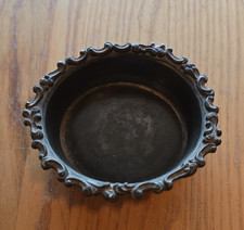 Set of 6 Silver-Plated Ornate Scroll-Engraved Coasters — listing 2