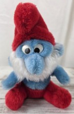 Vintage 1982 Toothbrush Smurf PVC Figurine on Original Wallace Berrie Card — listing 6