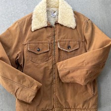 Vintage Carhartt Sherpa-Lined Duck Canvas Jacket in Brown — listing 2