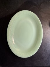Fire-King Jane Ray Jadeite 12-Piece Set with Fiesta Yellow Plates
