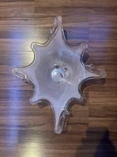Vintage Murano Cranberry Pink Art Glass Star-Shaped Centerpiece Bowl — listing 3