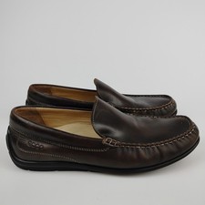 ECCO Men's Brown Leather Slip-On Loafers, EUR Size 48 — listing 2