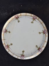 Antique Hand-Painted Nippon Porcelain Vase with Floral Cartouche and Moriage Gold Beading — listing 4