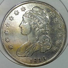 1836 Capped Bust Half Dollar, 50 Cents (Lettered Edge Type) — listing 3